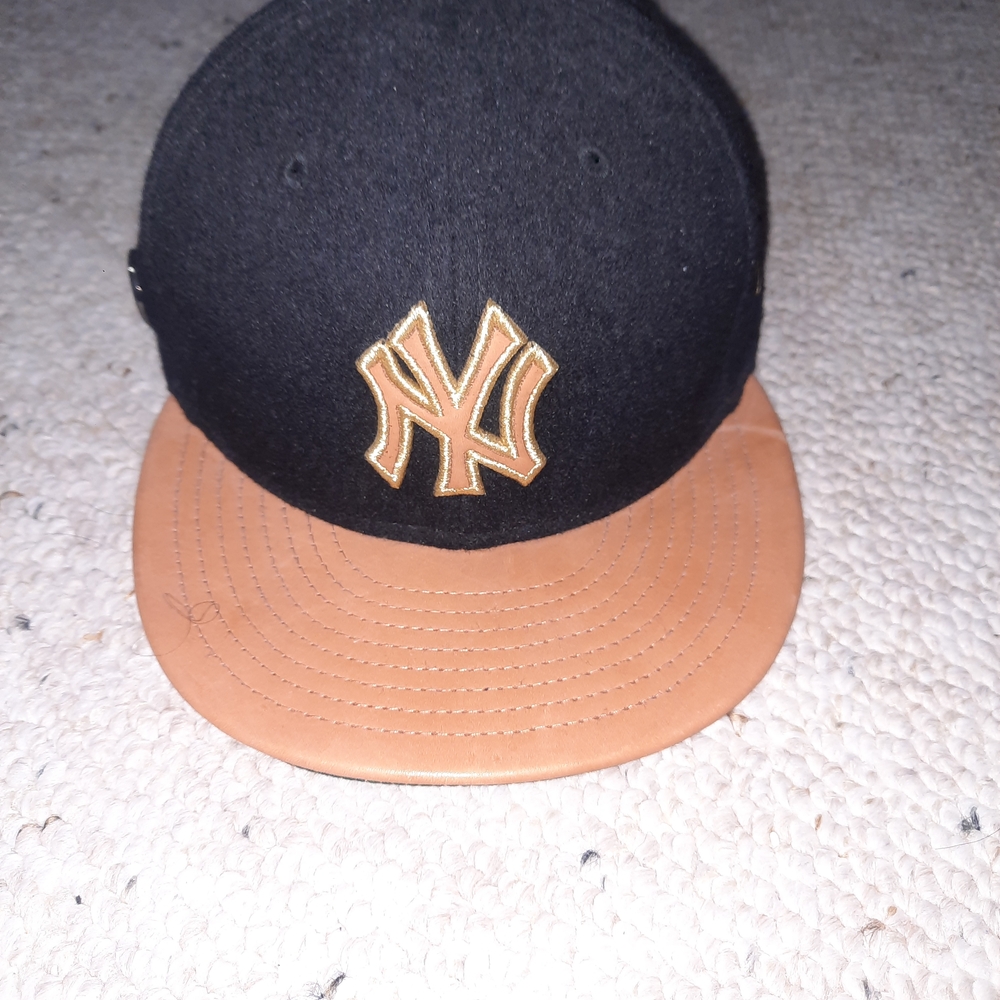 Black and Tan Baseball Cap with Logo